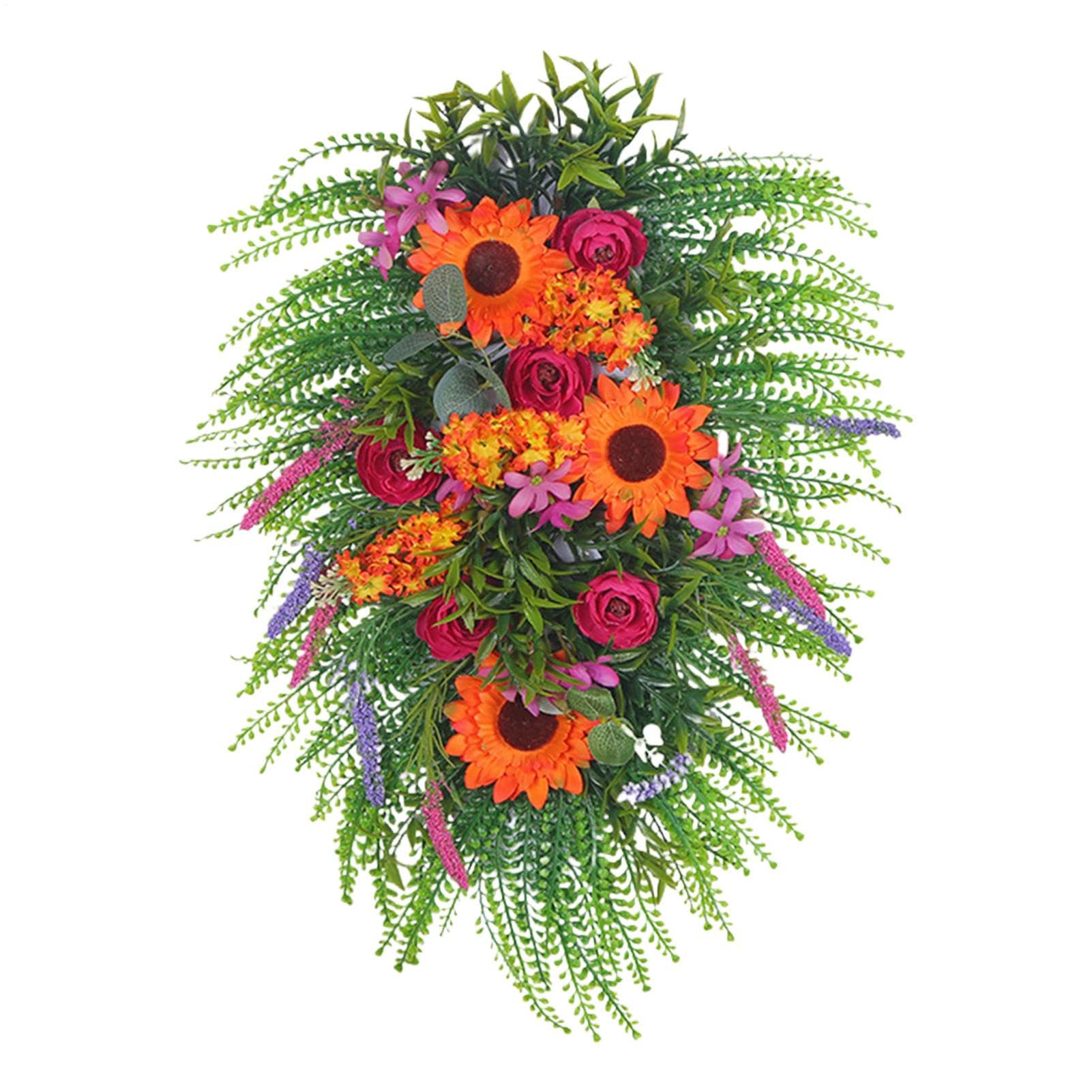 Couronne de porte de printemps pour extérieur résistant : la déco de jardin parfaite