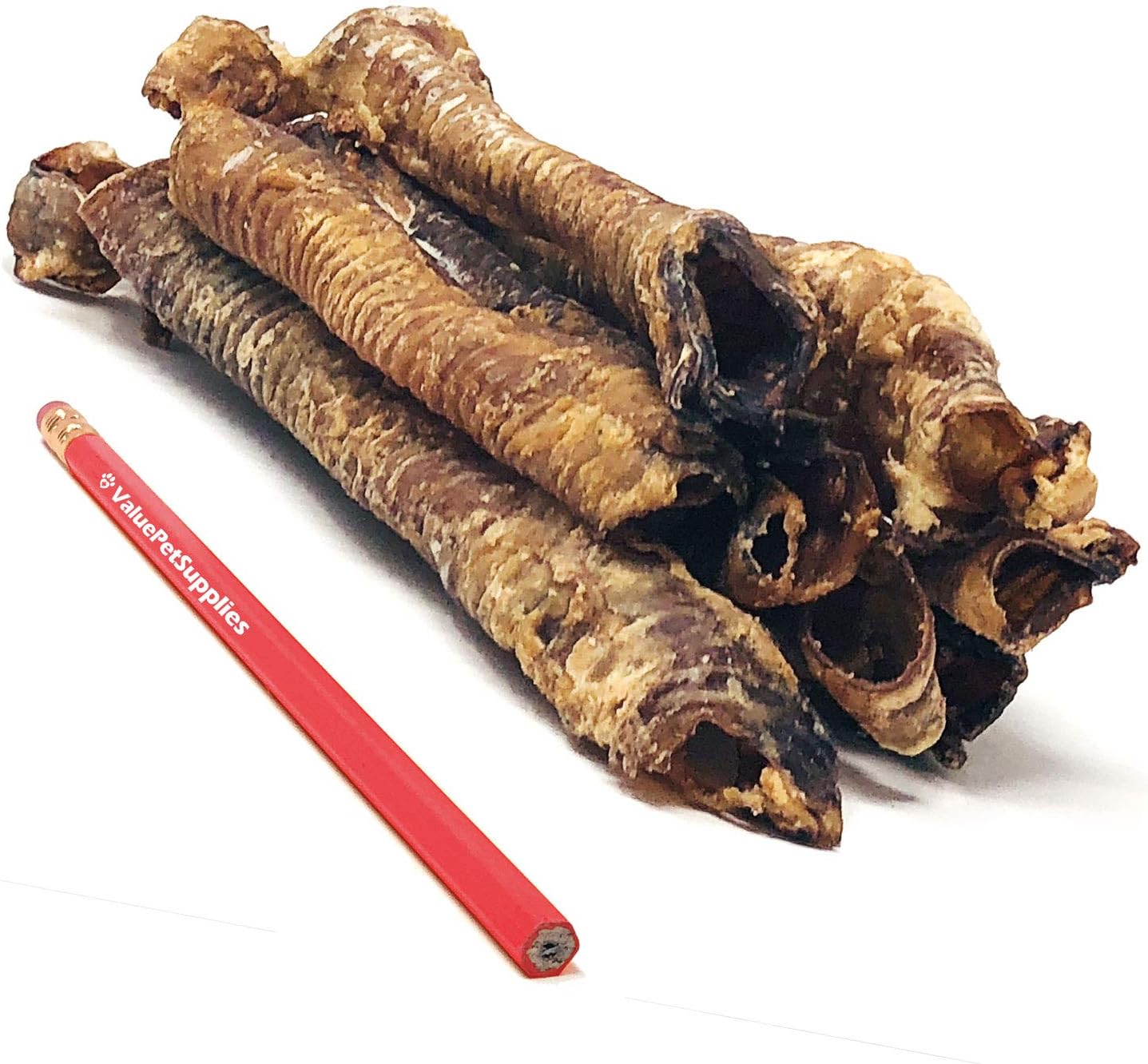 ValueBull Lamb Trachea for Dogs, Premium, 4-9 Inch, 2 Pound Bulk Pack - Natural Angus Dog Chews with Glucosamine, Chondroitin & Amino Acids