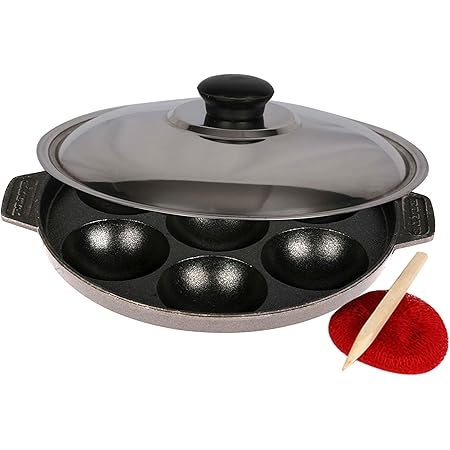 Amazon.com: Elite Cookware - Non-stick Aluminum Appam Patra Pan