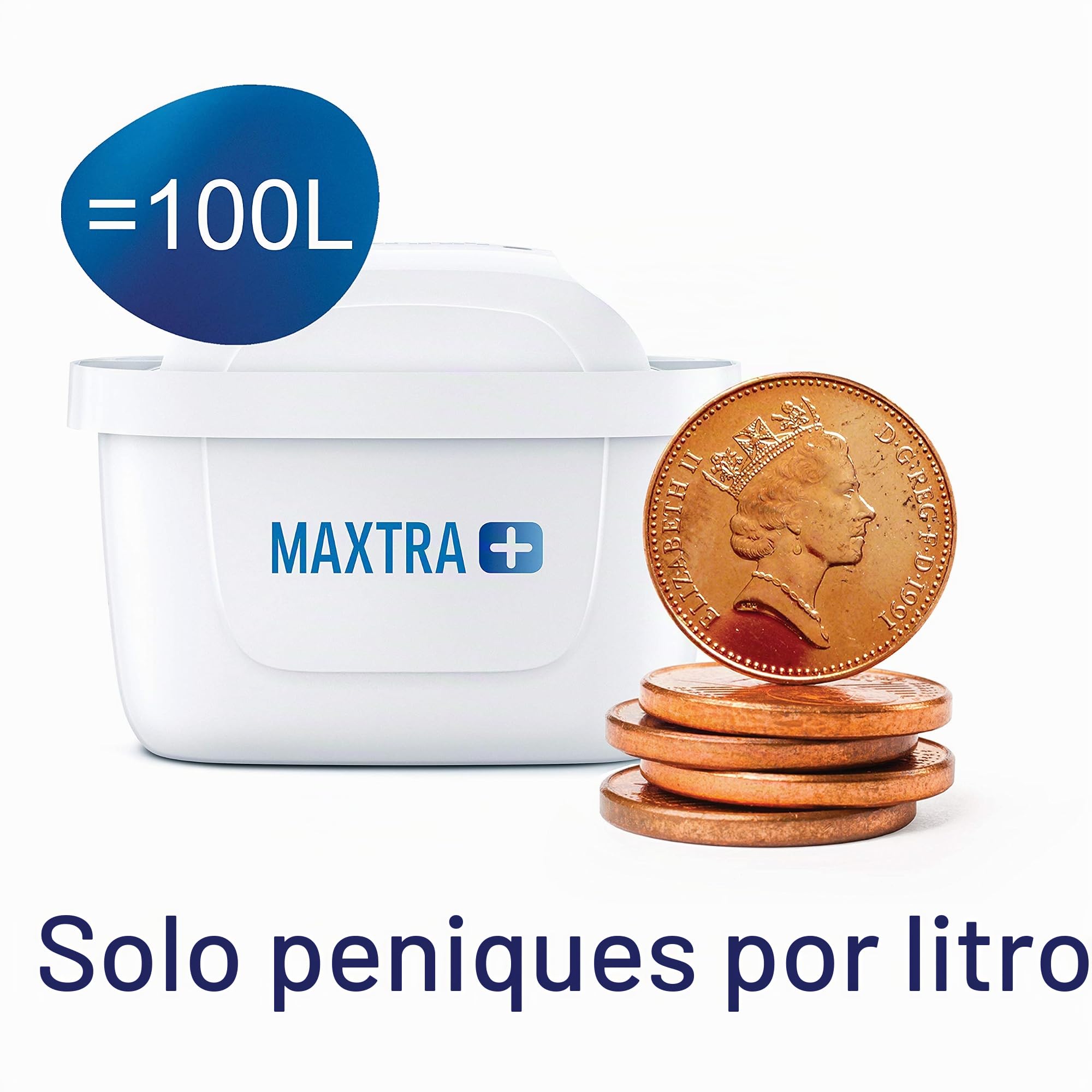 BRITA 1042931 Maxtra - Cartuchos de filtro de agua de repuesto, compatibles con todas las jarras Brita, reducen el cloro, la cal y las impurezas para un gran sabor, paquete de 15