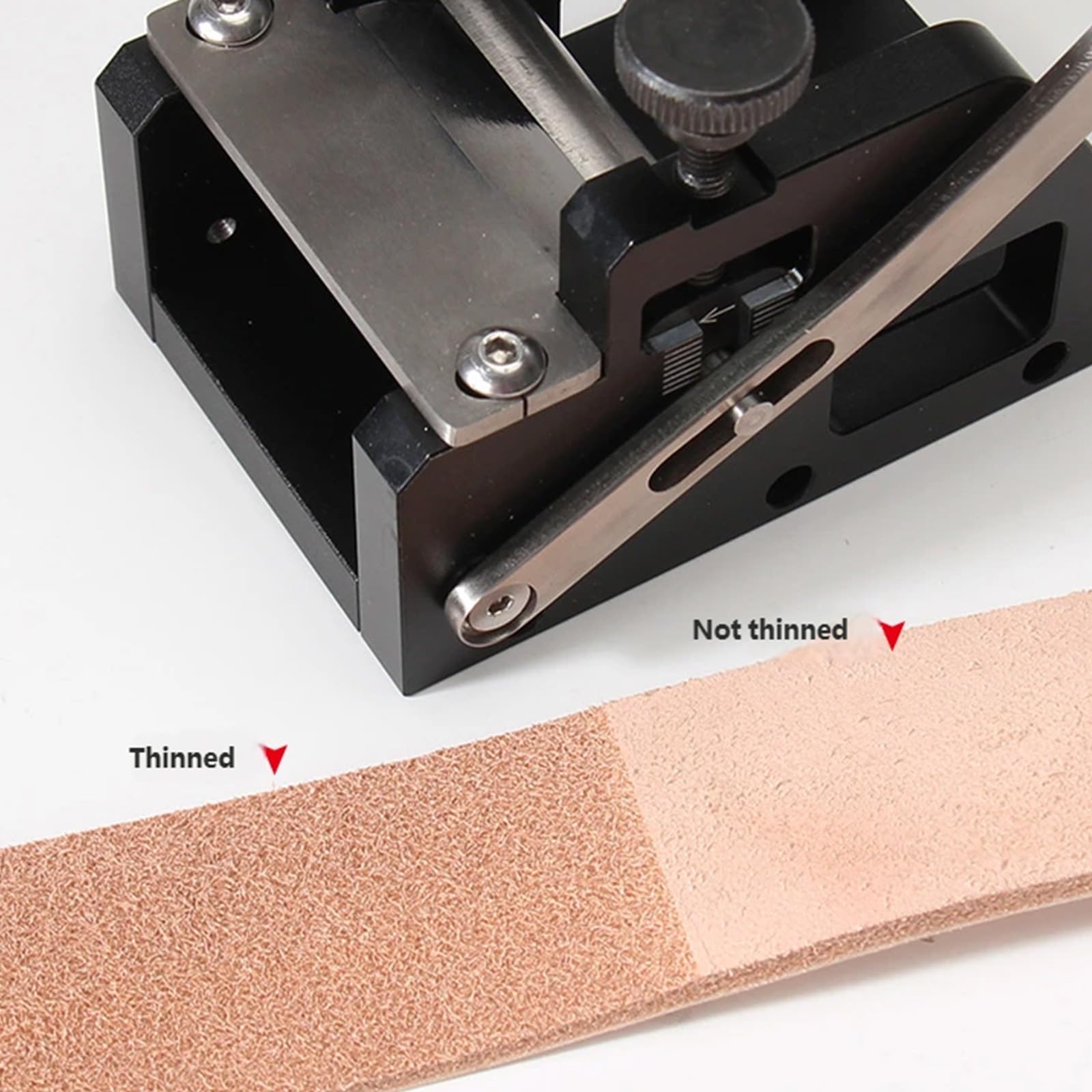 Pialla a Spessore per Artigianato Fatto a Mano utilizzando Materiali in Alluminio Smussatore per Cinture in Pelle