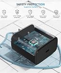 45W Chargeur Super Fast USB C- 45 Watt Type C Chargeur de téléphone Android rapide compatible avec Samsung Galaxy S25 Ultra/S25/S 25+/S26/S 26+/ S26Ultra/S24+/s24 Ultra/S23 Ultra Tab,10ft C Câble