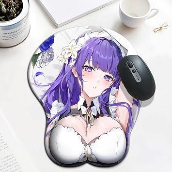FORKIS Anime Mouse 3D Chest Mouse Pad Gaming Anime Mousepad With Wrist Rest Desk Mat