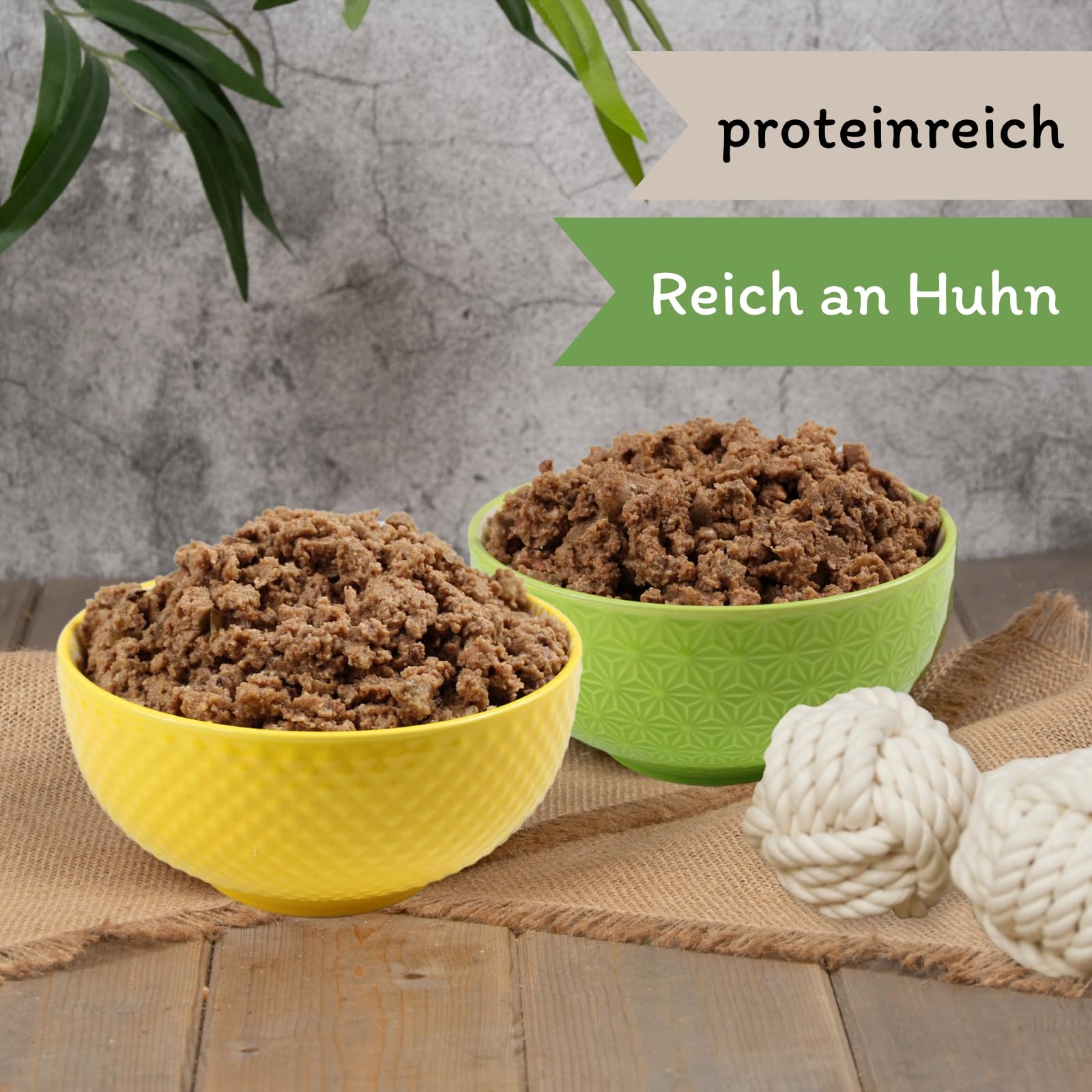 Lecker.Pet® 33 x 150 g Paulas pâté Fine Riche en Poulet Aliment pour Chiens