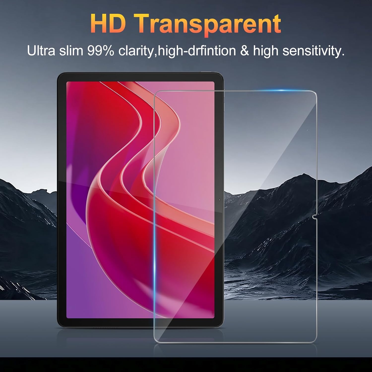 2-Pack, Screen Protector for Lenovo Tab M11/ Lenovo Idea Tab 11 Inch 2025 Tempered Glass Film Bubble Free - Image 3