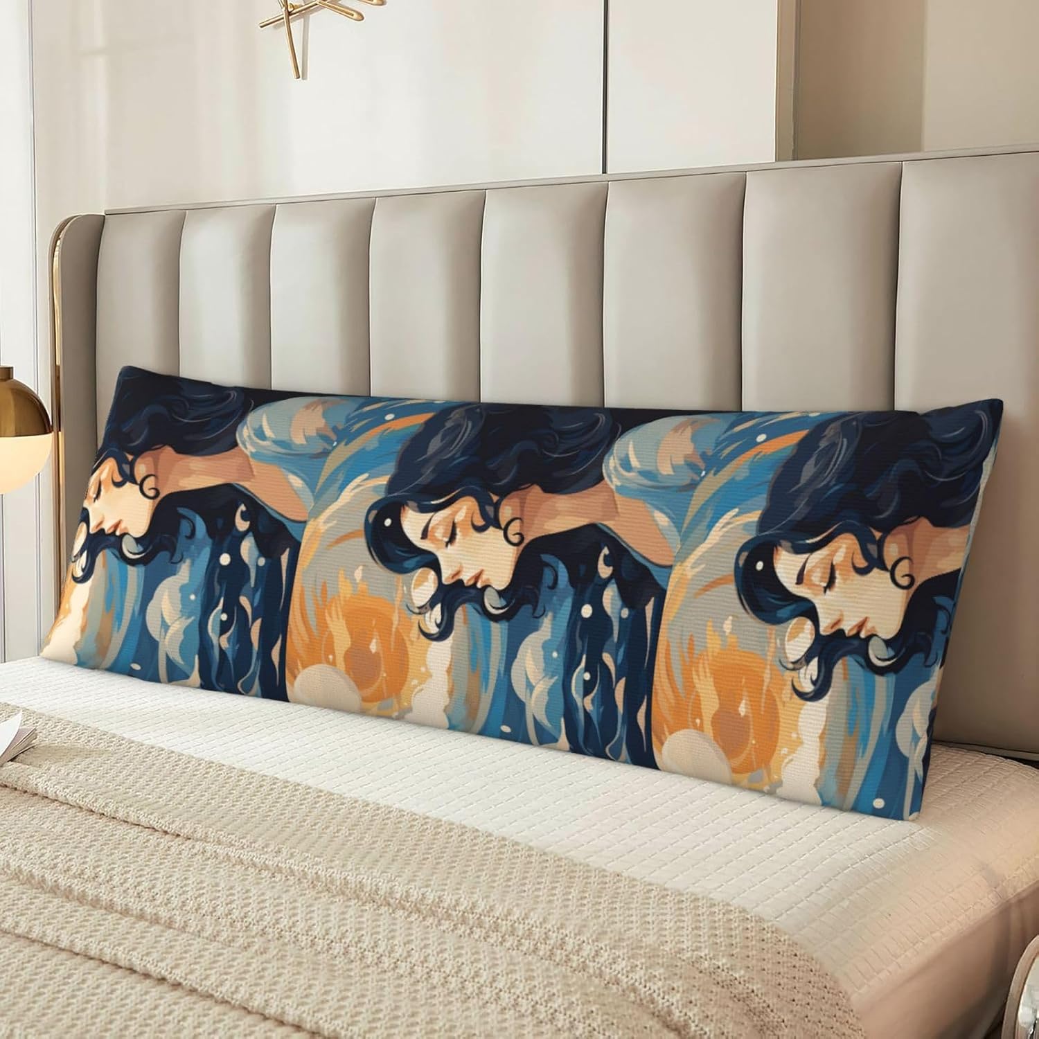 Girls Night Body Pillow Cover with Hidden Zipper 54"X20",Ultra Soft Microfiber Long Pillow Case Decorative Bedding Pillowcase Cushion Cover Cases for Bedroom Couch Sofa,Home Gifts