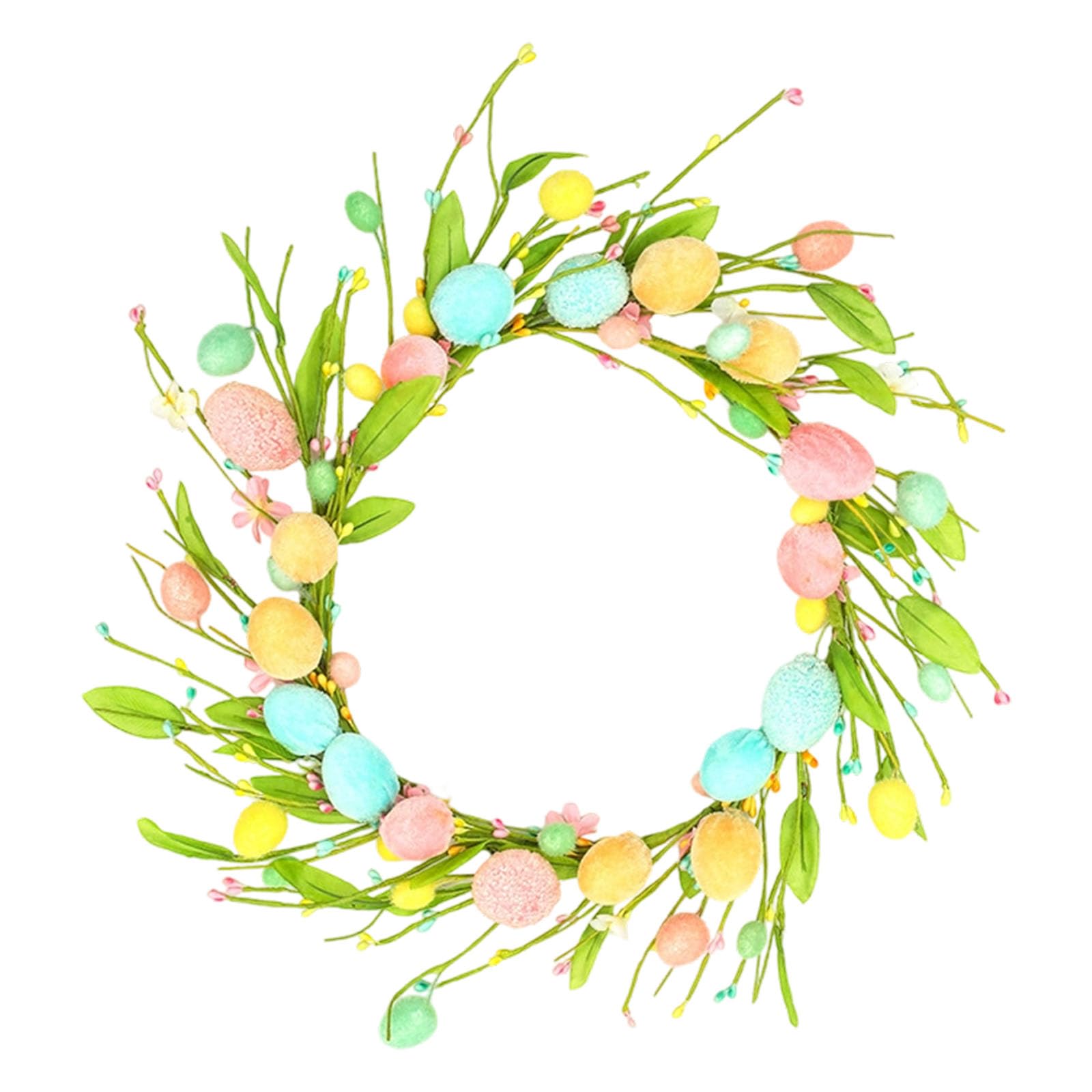 Tsophreniq Colorful Easter Eggs Simulated Bouquets Artificial Foam Berries Branch for Easter Party Decoration Festival Celebration Party Berries