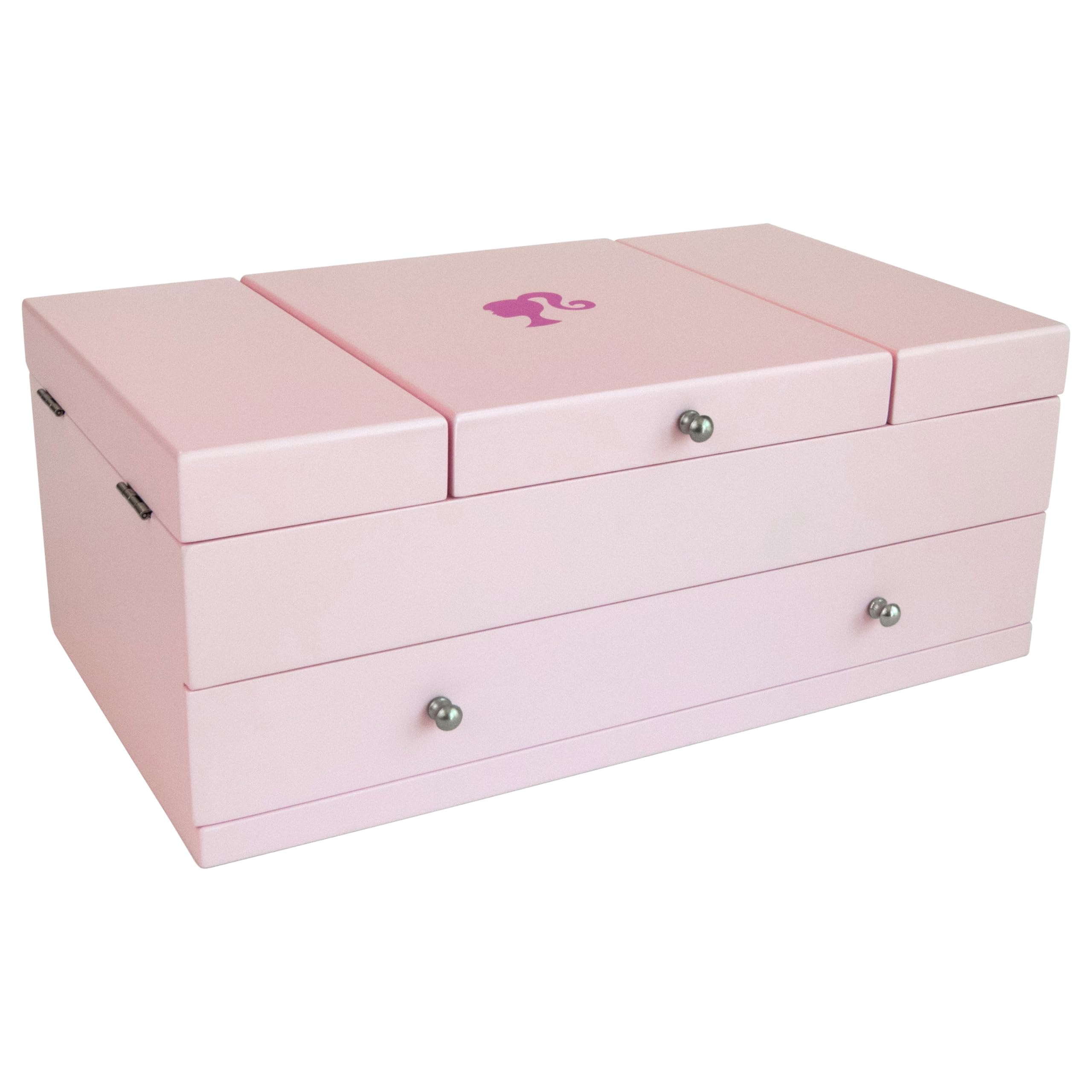 Boîte à bijoux en bois Barbie avec boules de Noël, le cadeau idéal