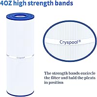 Vista 5 de Cryspool® 05007 Filter Compatible with C-5374, PLBS75, R173600, 303433, 107092, 817-0015, S2/G2 Spa 75 Square Foot, FC-2971, 75 Sq. Ft Spa Filter
