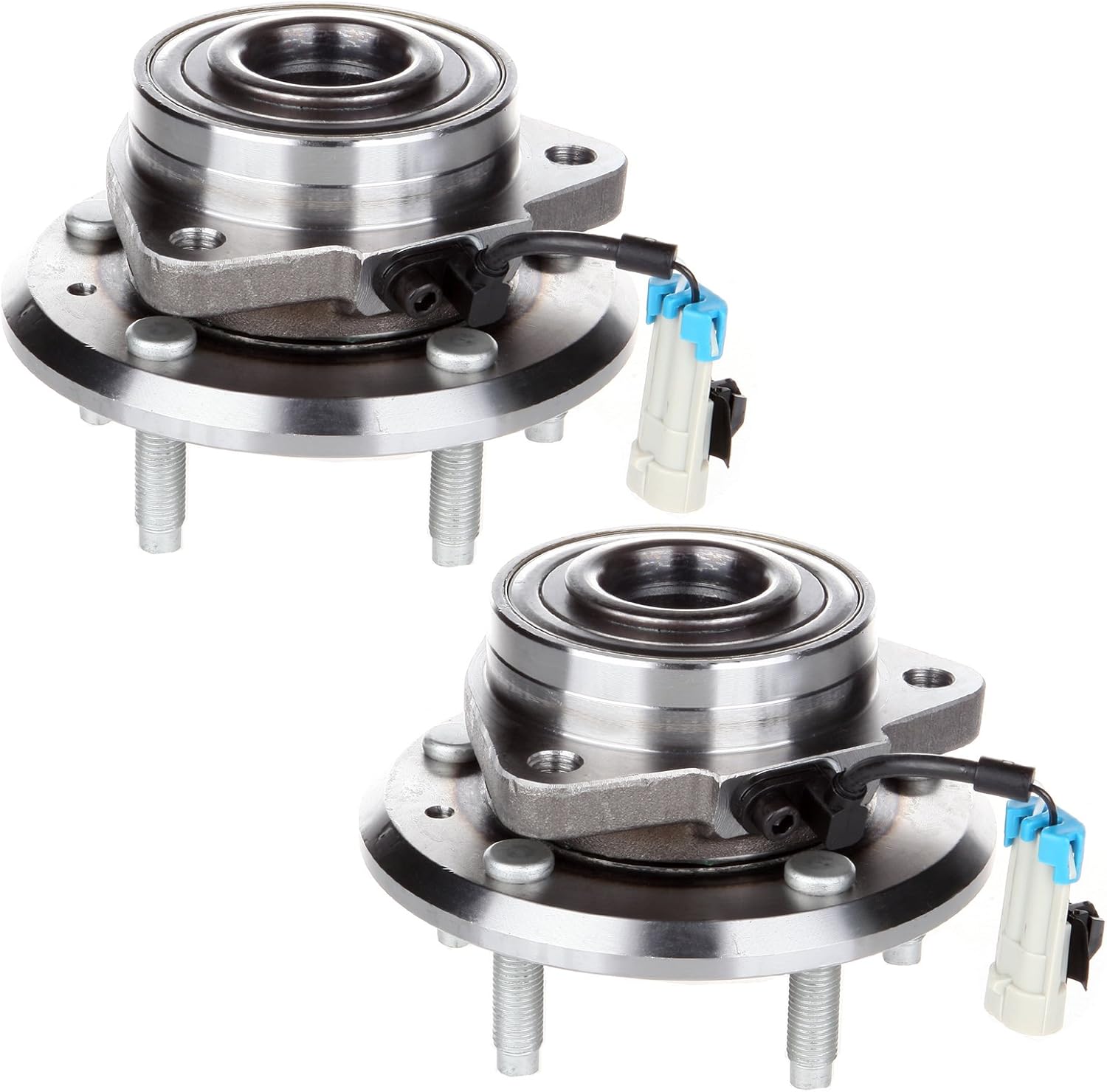 513276 Front Wheel Bearing and Hub Assembly for 2012 for Chevrolet Captiva Sport 2007-2009 for Chevrolet Equinox 2007-2009 for Pontiac Torrent 5-Lug with Wheel Speed Sensor 2 Pack