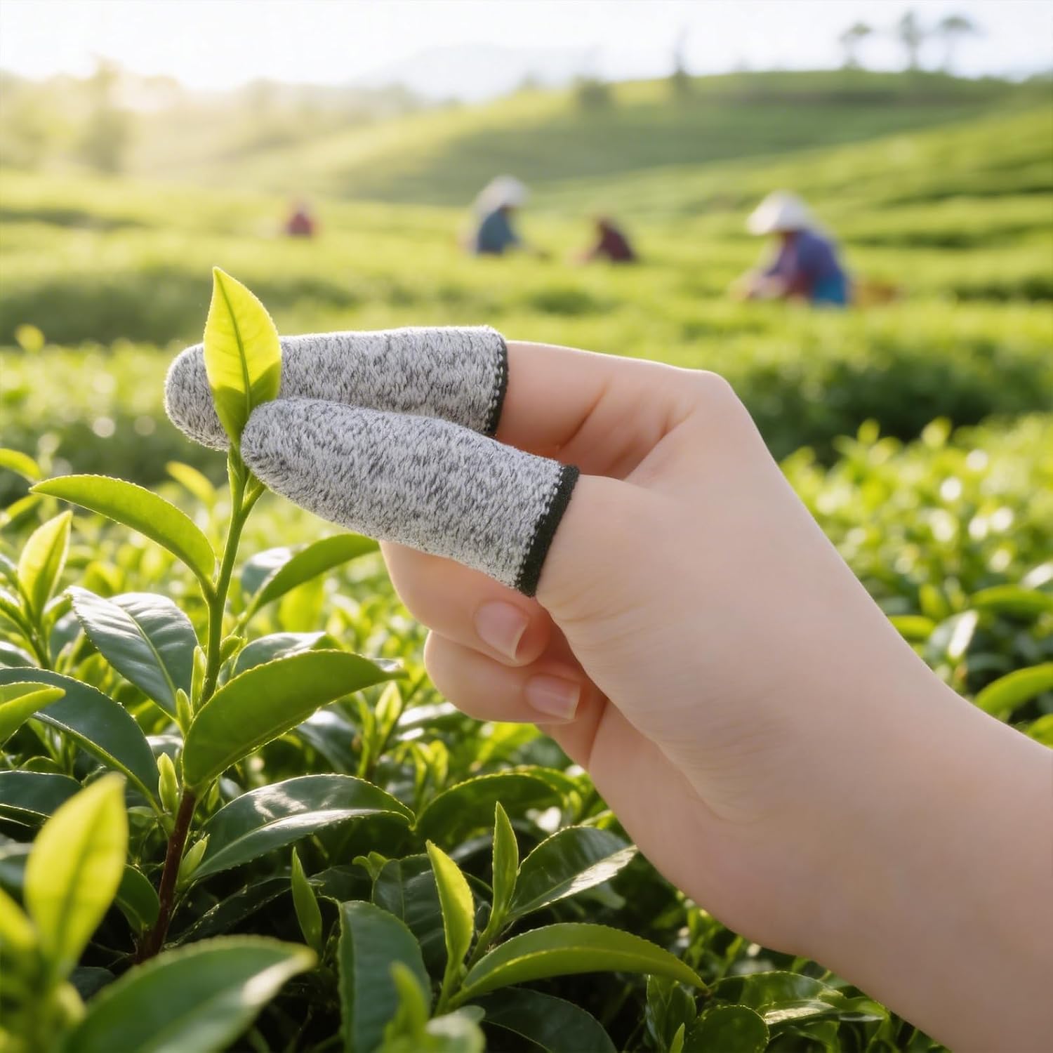 Finger Covers for Cuts, 30 Pcs Reusable Non Slip Finger Cots Breathable Finger Tips Protector Thumb Guard for Kitchen Garden Work Sculpture