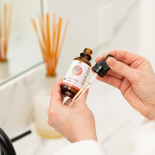 Miniatura 4 de Aceite de rosa mosqueta orgánico, aceite de rosa mosqueta prensado en frío para cara, cuidado de la piel, gua sha y cuidado del cabello, certificado