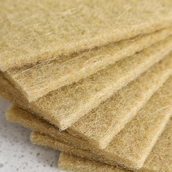 Biodegradable Scrubbing Pads for Dishes - Fiber Scrub Pads for Dishes - Non Scratch Scouring Pads for Pots and Pans-dishcloths-Dish Cloths That Don't Smell-Sponge Dish Scrub Brush