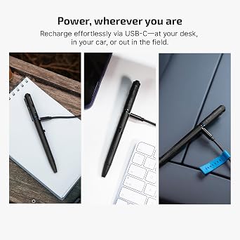 OLIGHT O'Pen 3 Pen Light, USB-C Rechargeable EDC Flashlight, Black