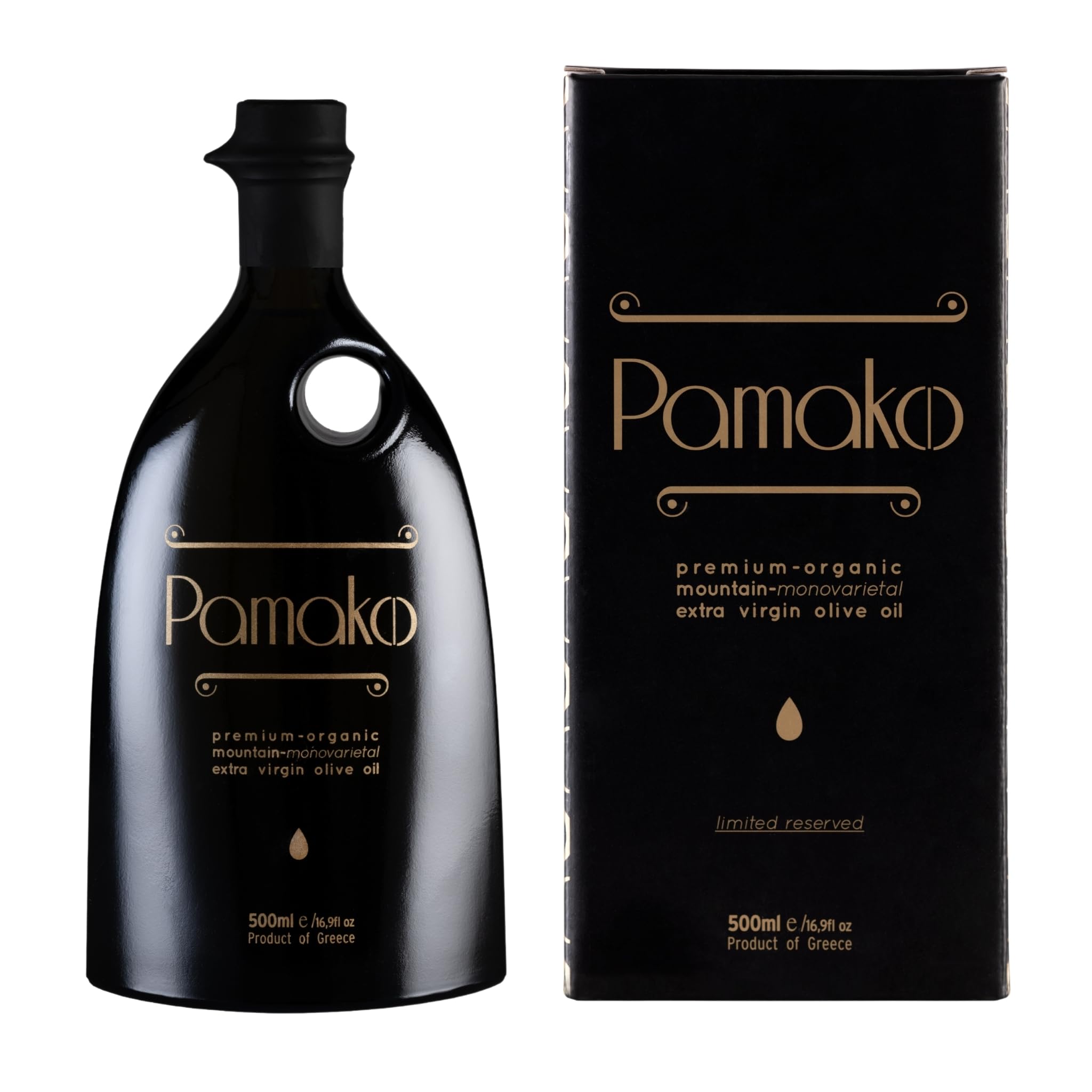 PAMAKO Bio Olivenöl Natives Extra 500ml Monovarietal 100% Tsounati — Griechisches Olivenöl Kreta, kaltgepresst — 2081 mg/kg Polyphenole hochphenolisch — 20 Goldmedaillen NYIOOC LODO HYPERVOO