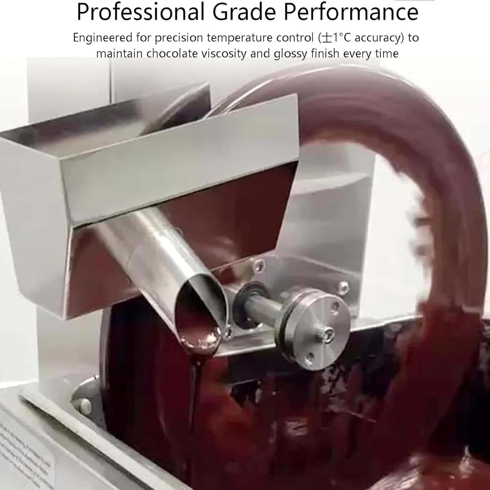 Máquina de fusión de chocolate, máquina de templado comercial con rueda mezcladora, control de velocidad ajustable, cuerpo de acero inoxidable, para panaderías y tiendas de dulces