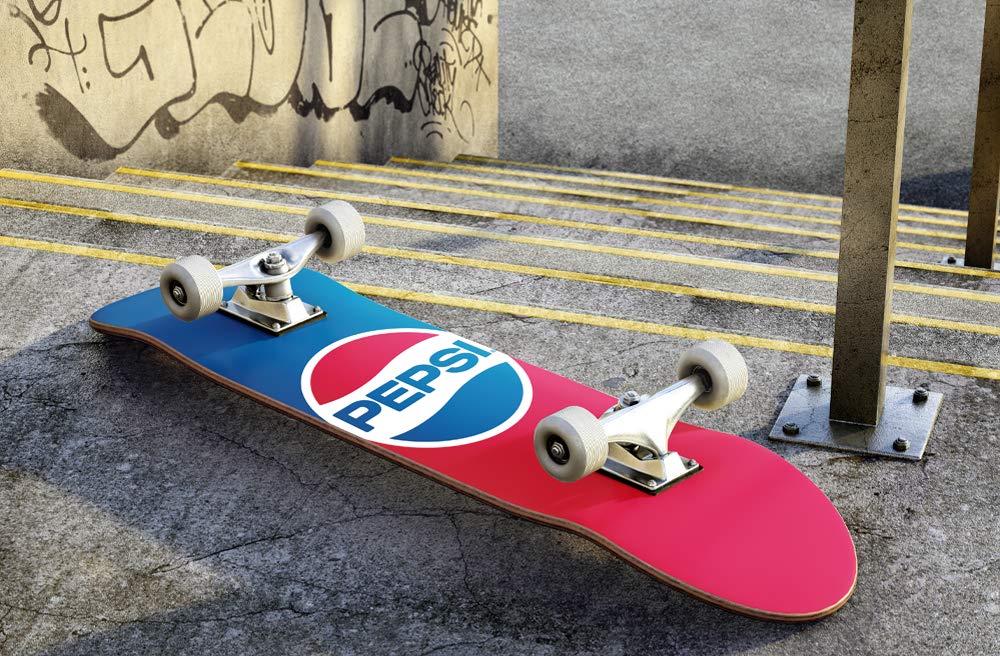 Amazon | 公式 Pepsi 32インチ メイプルスケートボードデッキ