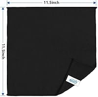 Vista 7 de HOMEXCEL Paño de limpieza de microfibra negro, paquete de 8 paños de limpieza para cocina, sin pelusa, sin rayones, altamente absorbentes