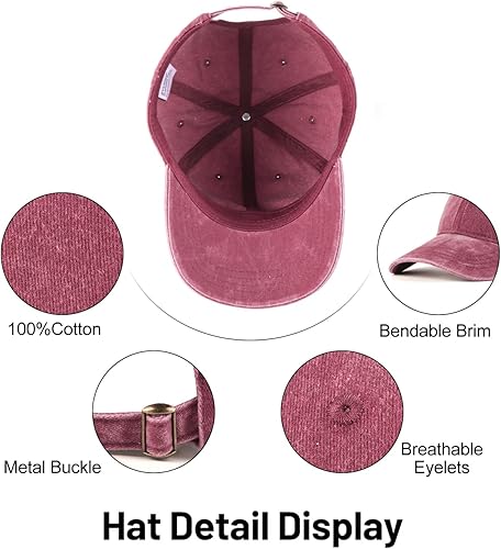 Miniatura 3 de Gorra de béisbol de mezclilla lavada de gran tamaño XXL, gorra deportiva de perfil bajo para cabezas grandes de 23.5 a 25.5 pulgadas, sombrero de