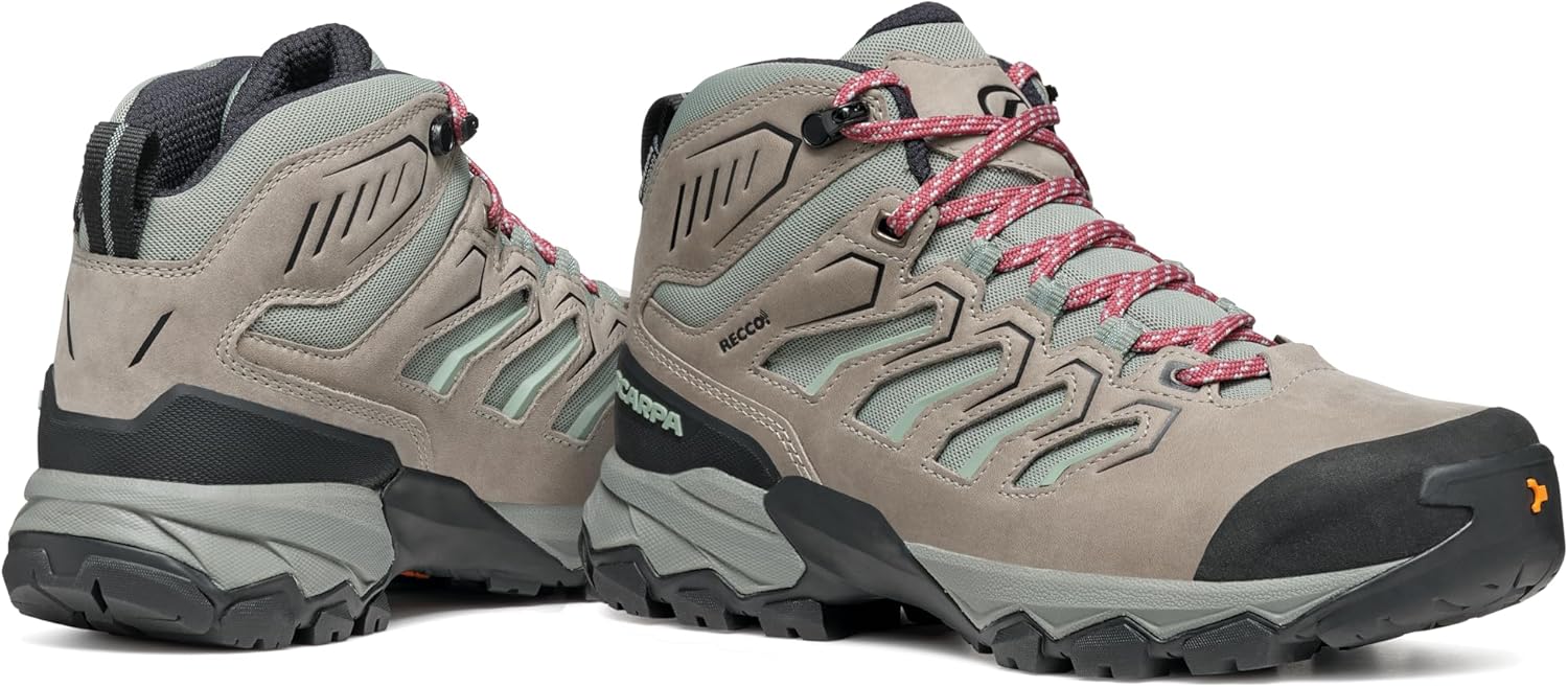 SCARPA Women's Moraine Mid WP Waterproof Breathable Boots for Backpacking & Hiking