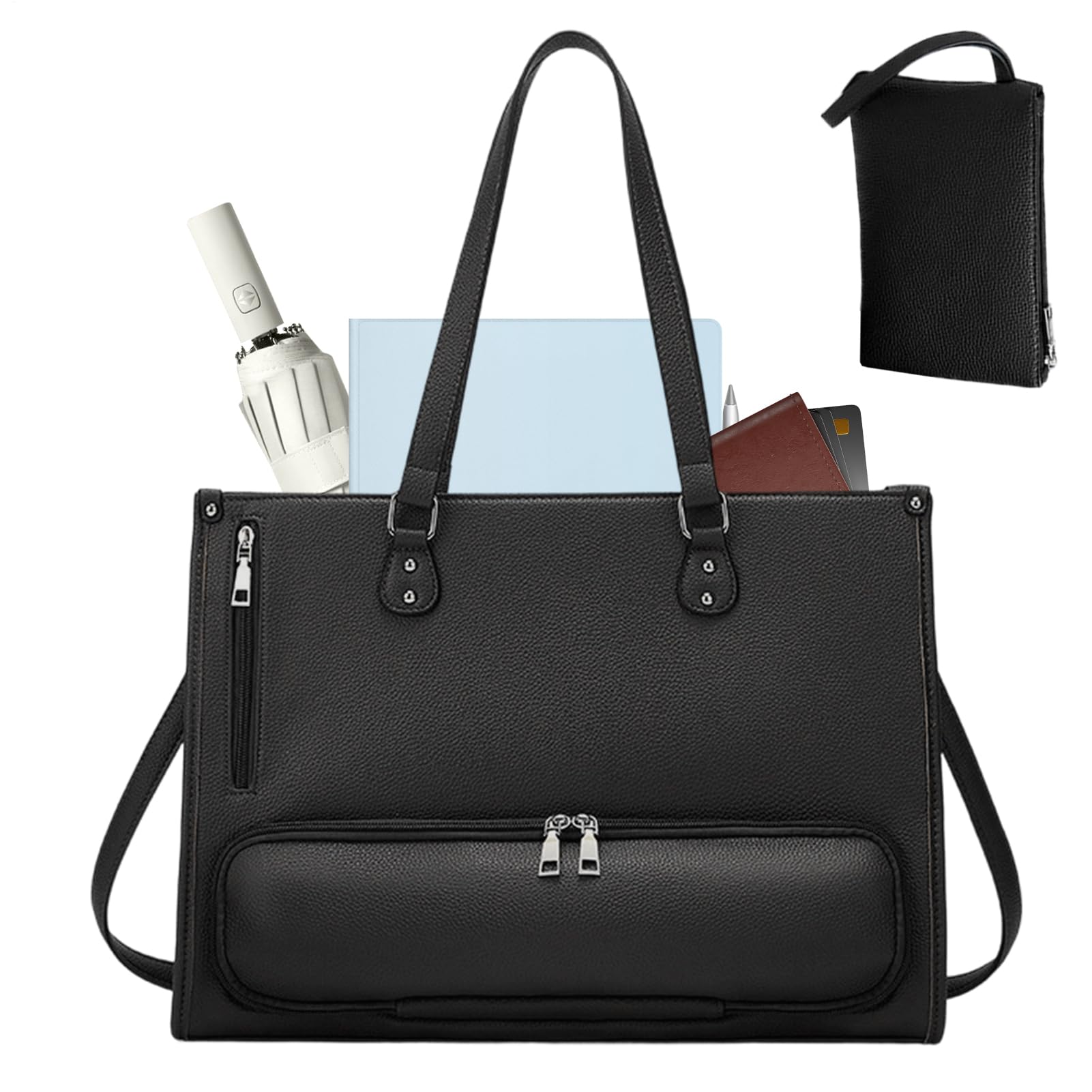 Generico Borsa Portatile per Computer Donna,Termica con Scomparto per Pranzo,Borsa da Lavoro a Tracolla | per Cellulare Tablet Libro Cibo Ufficio Scuola Business Viaggio Campeggio Picnic Outdoor