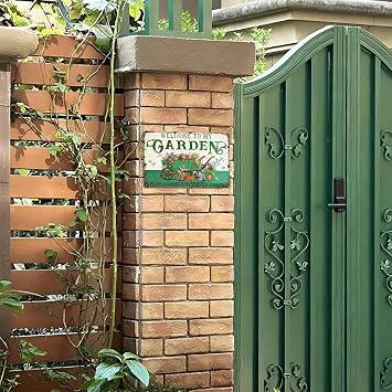 Gardening Gifts 8x12 Inch-Welcome To My Garden,Aluminum Sign Durable And Lightweight Material For Easy Installation,Suitable For Home Garden Greenhouse Living Room Yard Backyard Decor.