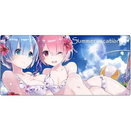 Amazon Co Jp yjy Mouse Pad Re ゼロから始める異世界生活 レム ラム マウスパッド ゲーミング アニメ 滑り止め 防水 サイズ 40 X 75 X 0 3cm ホーム キッチン