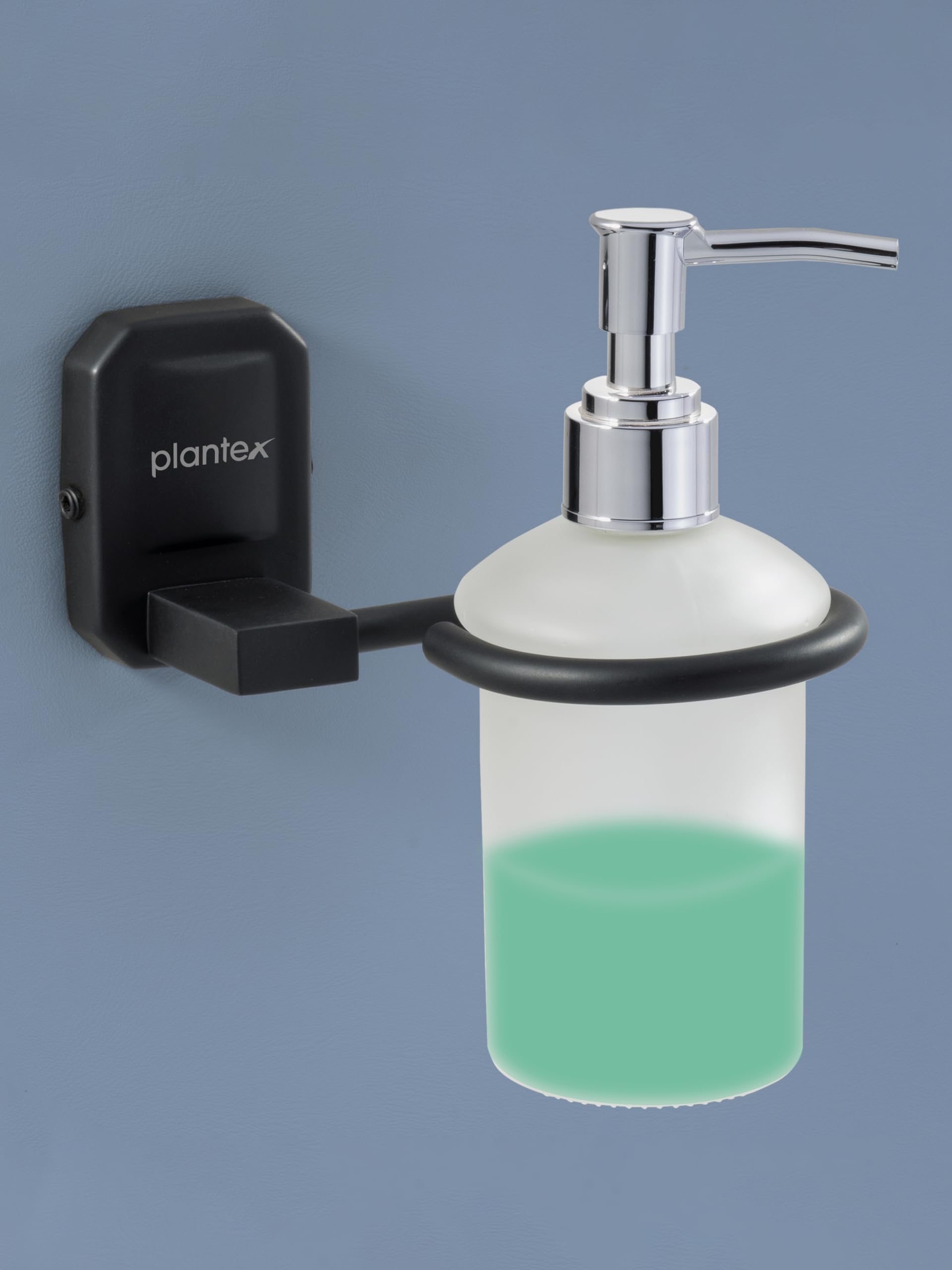Plantex 304 Grade Stainless Steel Handwash Holder for Wash Basin Liquid Soap Dispenser/Bathroom Accessories - Cute (Black) (B0BH1333BK) Amazon Price History, Amazon Price Tracker