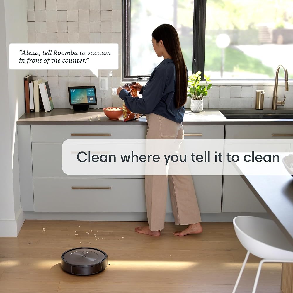 iRobot Roomba j9+ Self-Emptying Robot Vacuum for Hardfloor, Carpet – Powerful Suction, Identifies and Avoids Obstacles Like pet Waste, Self-Empties for 60 Days, Smart Mapping, Works with Alexa​