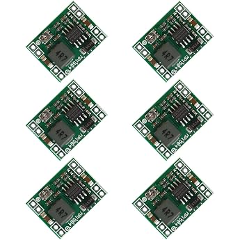 Jetstream Pack of 6 DC-DC Buck Converter Step Down Buck Converter 4.5-28V to 0.8-20V MP1584EN 3A Power Downward Adjustable Voltage Regulator Adjustable Converter 24V to 12V 9V 5V