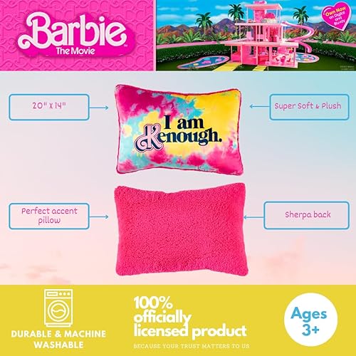 Miniatura 3 de Franco Barbie Movie Luxe - Almohada decorativa de sherpa de felpa súper suave de 20 pulgadas (producto oficial)
