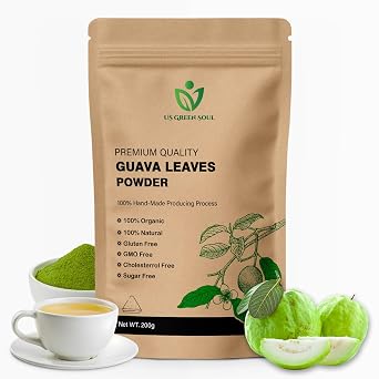 Guava Leaves Powder Natural Herbal Leaf Powder Pure Dried Guava Leaves for Tea & Recipes