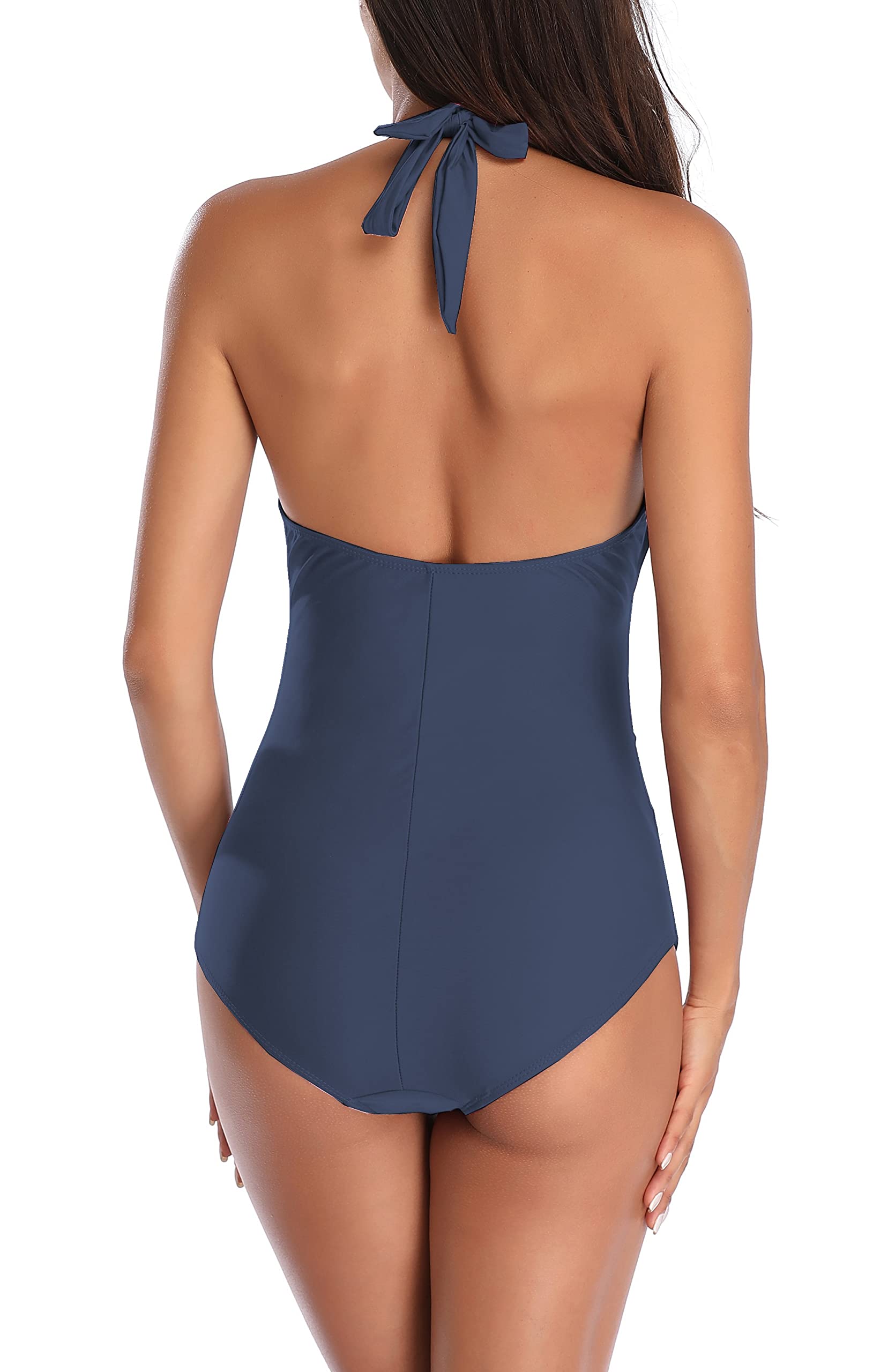 EastElegant Costumi da Bagno Premaman Un Pezzo V-Collo Gravidanza Costumi da Bagno Halter Bikini Premaman