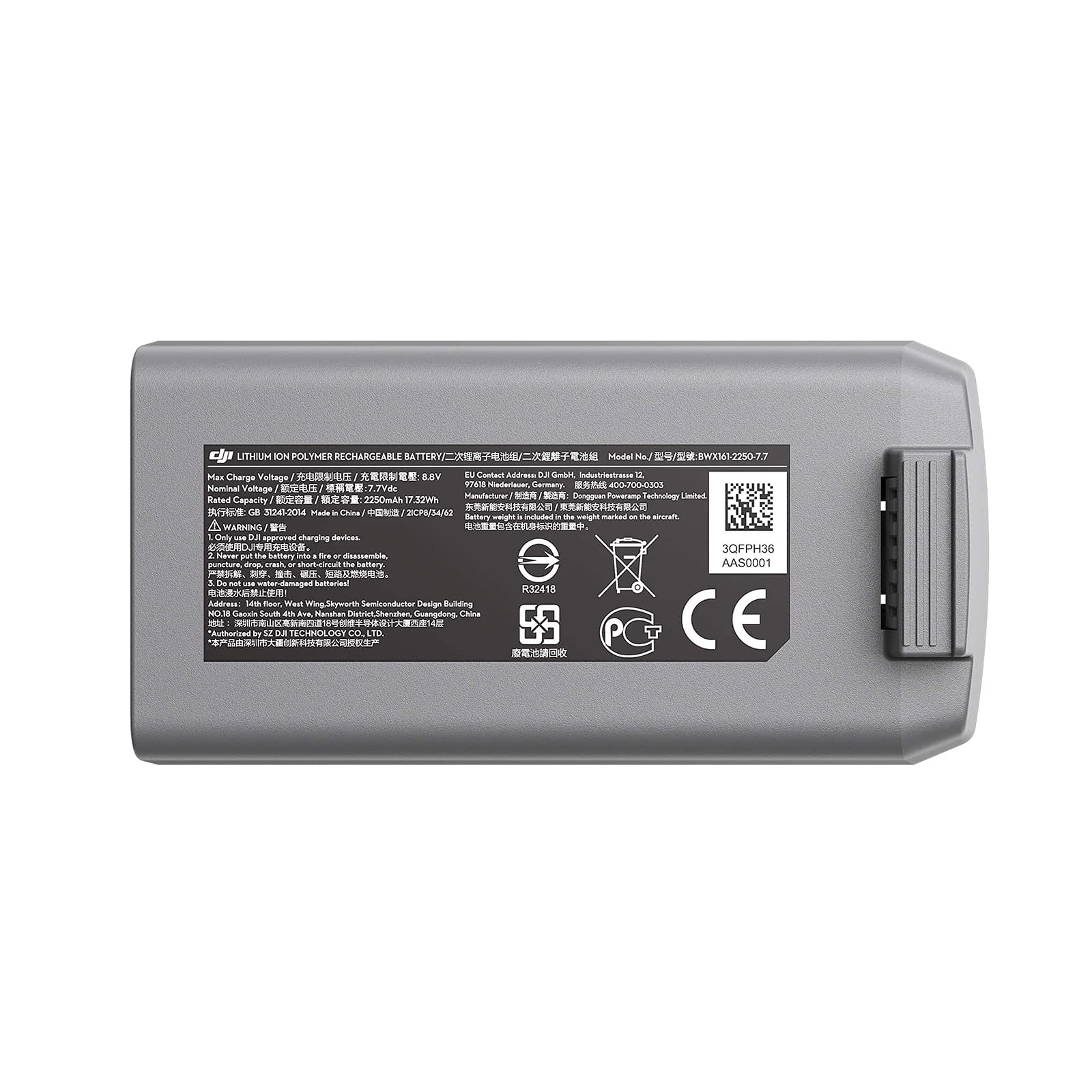 BRAZA Intelligent Flight Battery für DJI Mavic Mini 2 und Mini SE Drone
