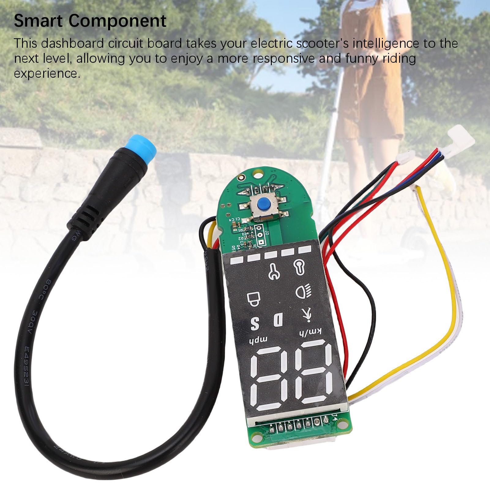 Tablero de Scooter Eléctrico Aleación de Aluminio ABS Placa de Circuito Bluetooth Pantalla de Datos Clara Tablero de Reemplazo para Pro Pro2 1S M365 para Viajeros Diarios