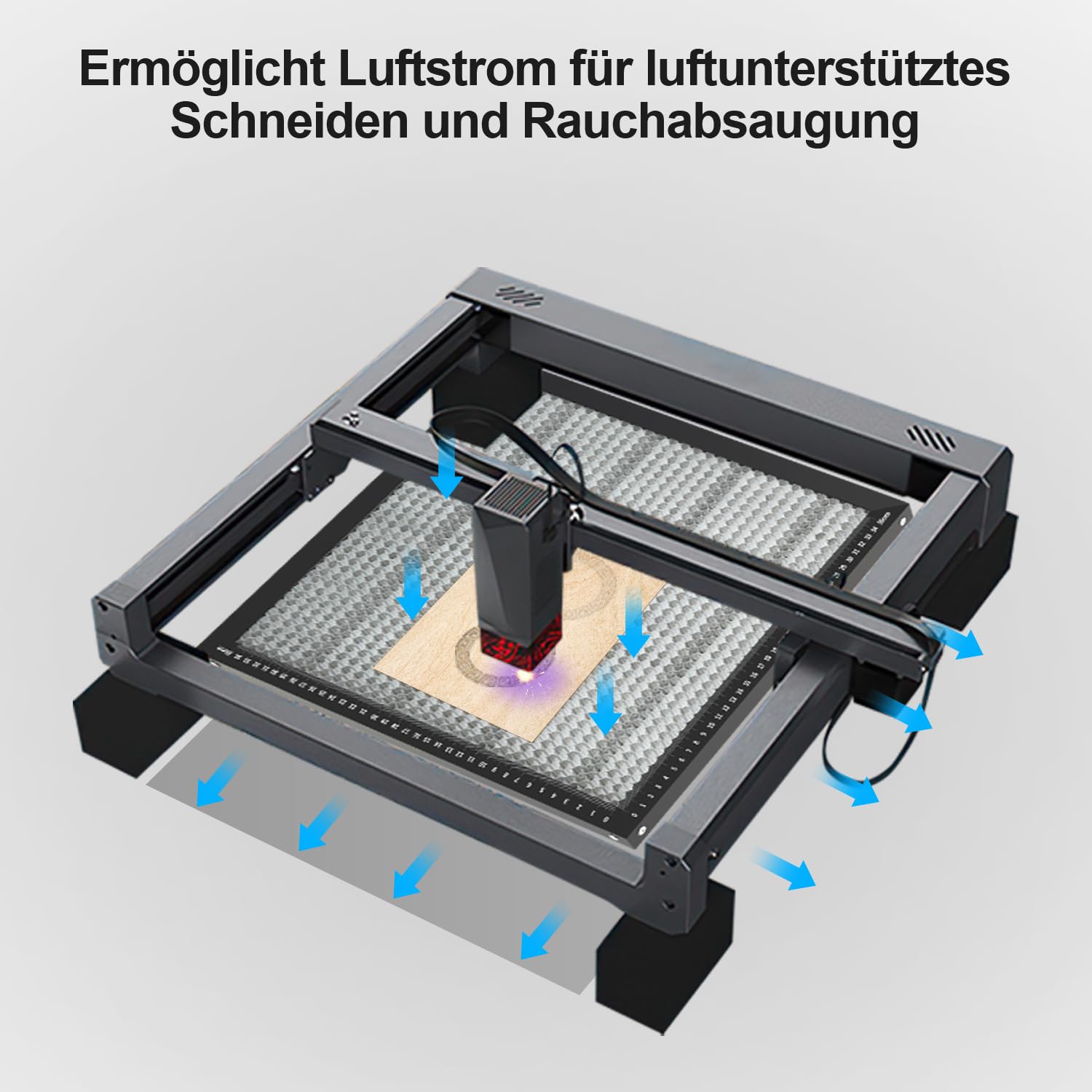 Quileyun TTS Wabentisch für Lasergravierer 500x500mm Honeucomb Laser