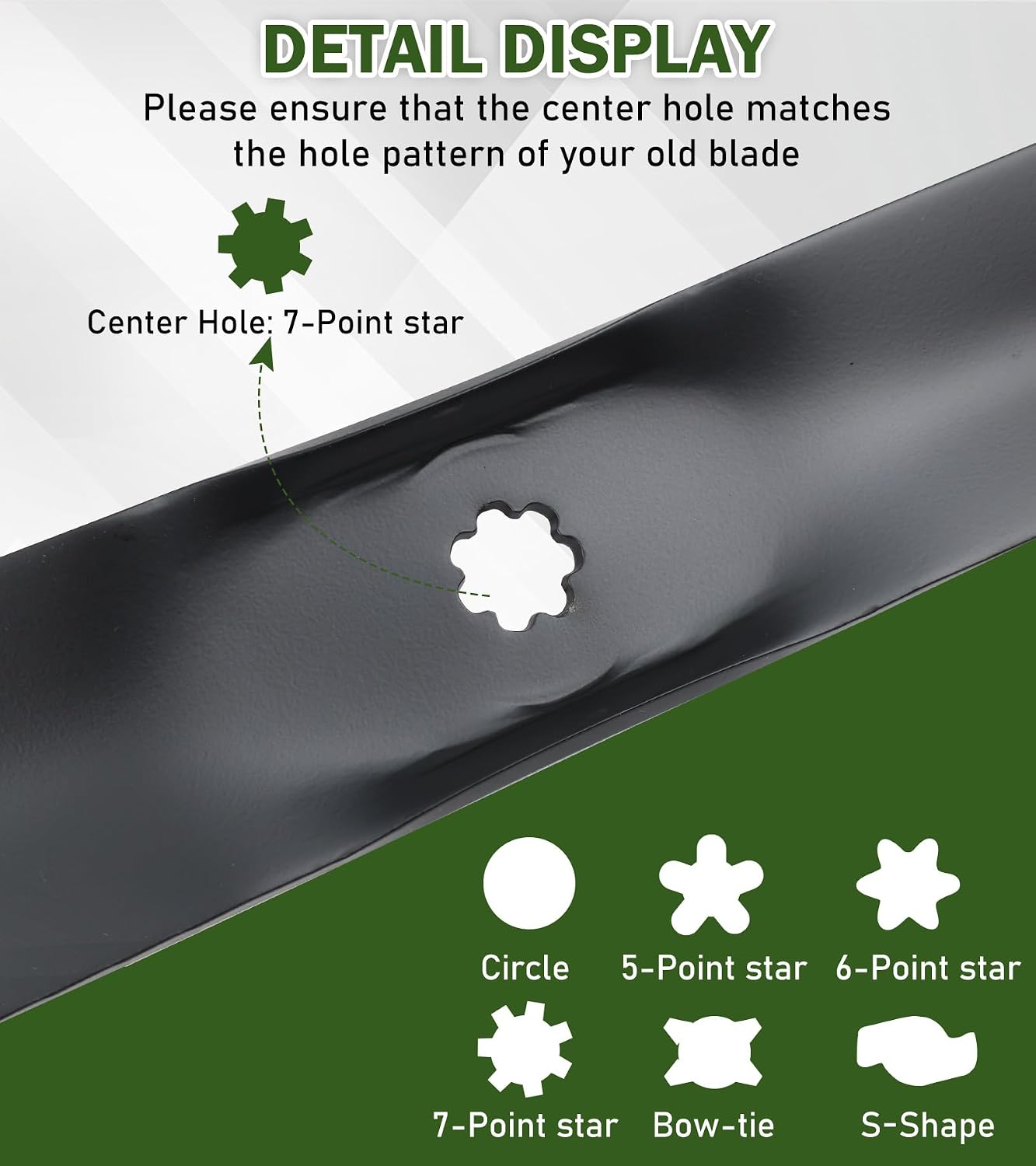 ELITEWILL AM137327 Lawn Mower High Lift Blades Fit for 42 Inch Deck John Deere D105 D110 LT160 LA135 Z225 Lawn Mowers Replace OEM AM141034 AM141032 M154062 M154061