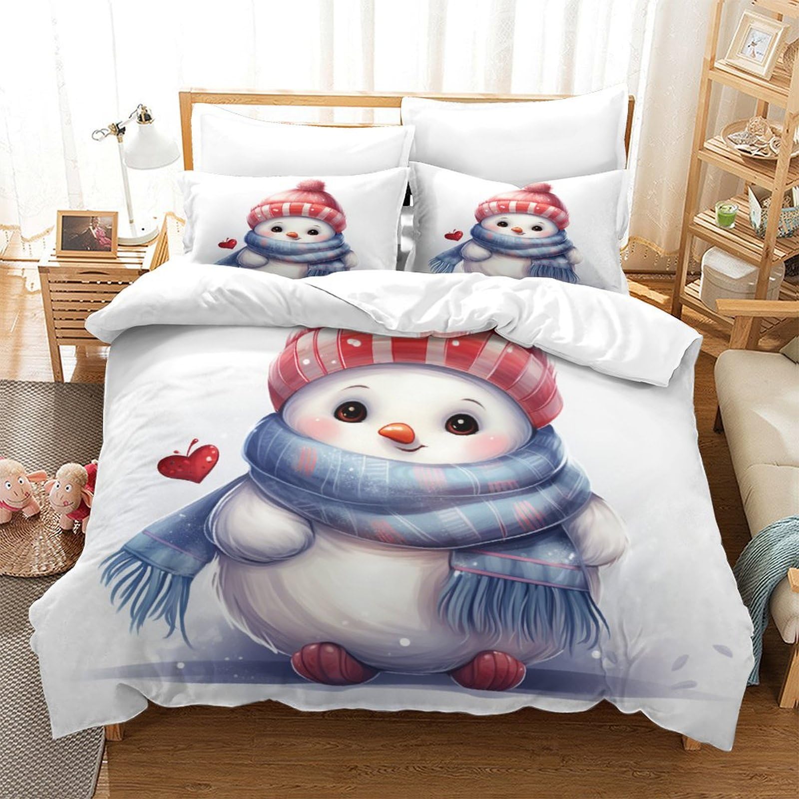 Housse de couette 260x220 cm de qualité hôtelière élégante et respirante