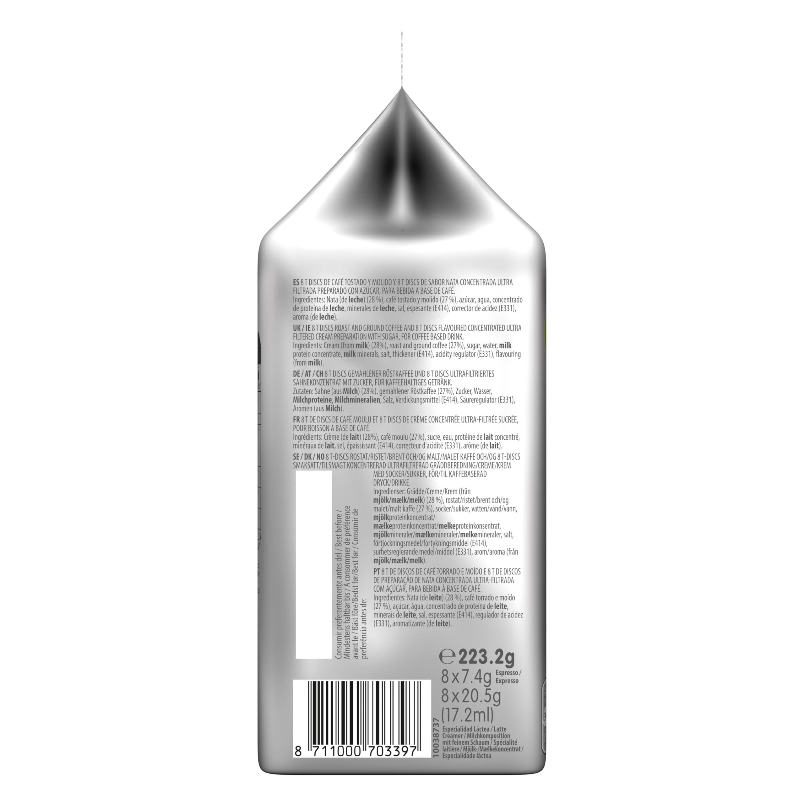 Tassimo Kapseln L'OR Latte Macchiato, 5 x 8 Pads, 40 Kaffeekapseln