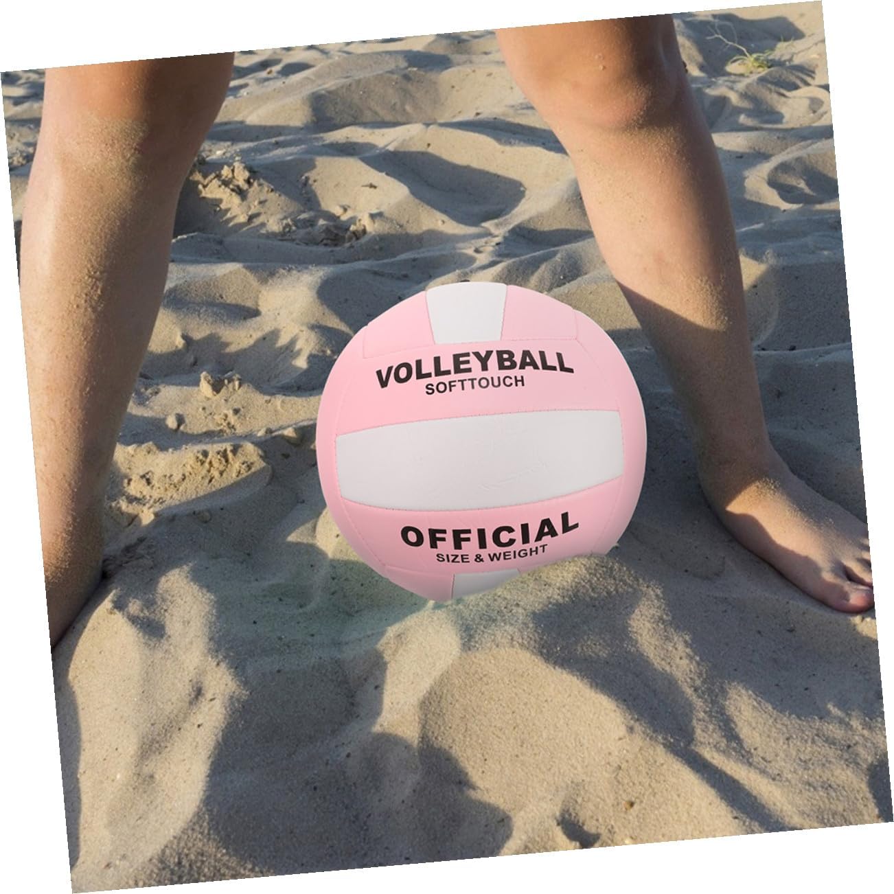 Soft Adult Volleyball for Entrance Examination and Training, Standard Size 5, Machine-Stitched, Explosion-Proof, Indoor and Outdoor Use, White with 2.7 Pressure, Suitable