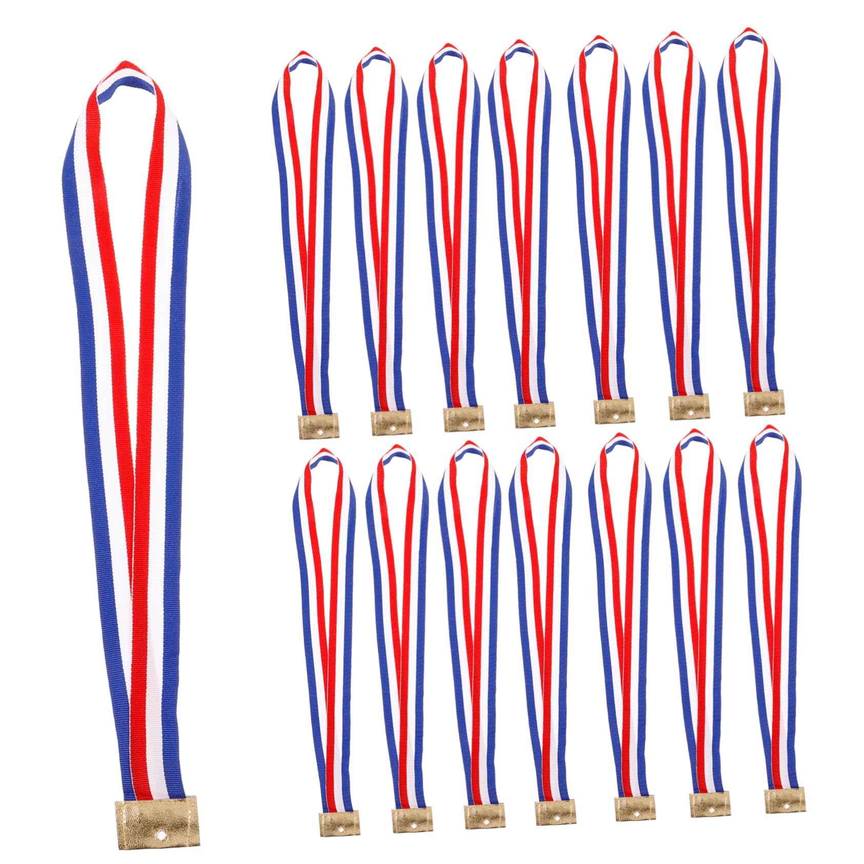 10 Lanières De Médaille En Polyester Avec Crochet - Noir | Pour Récompenses Sportives, Événements & Compétitions
