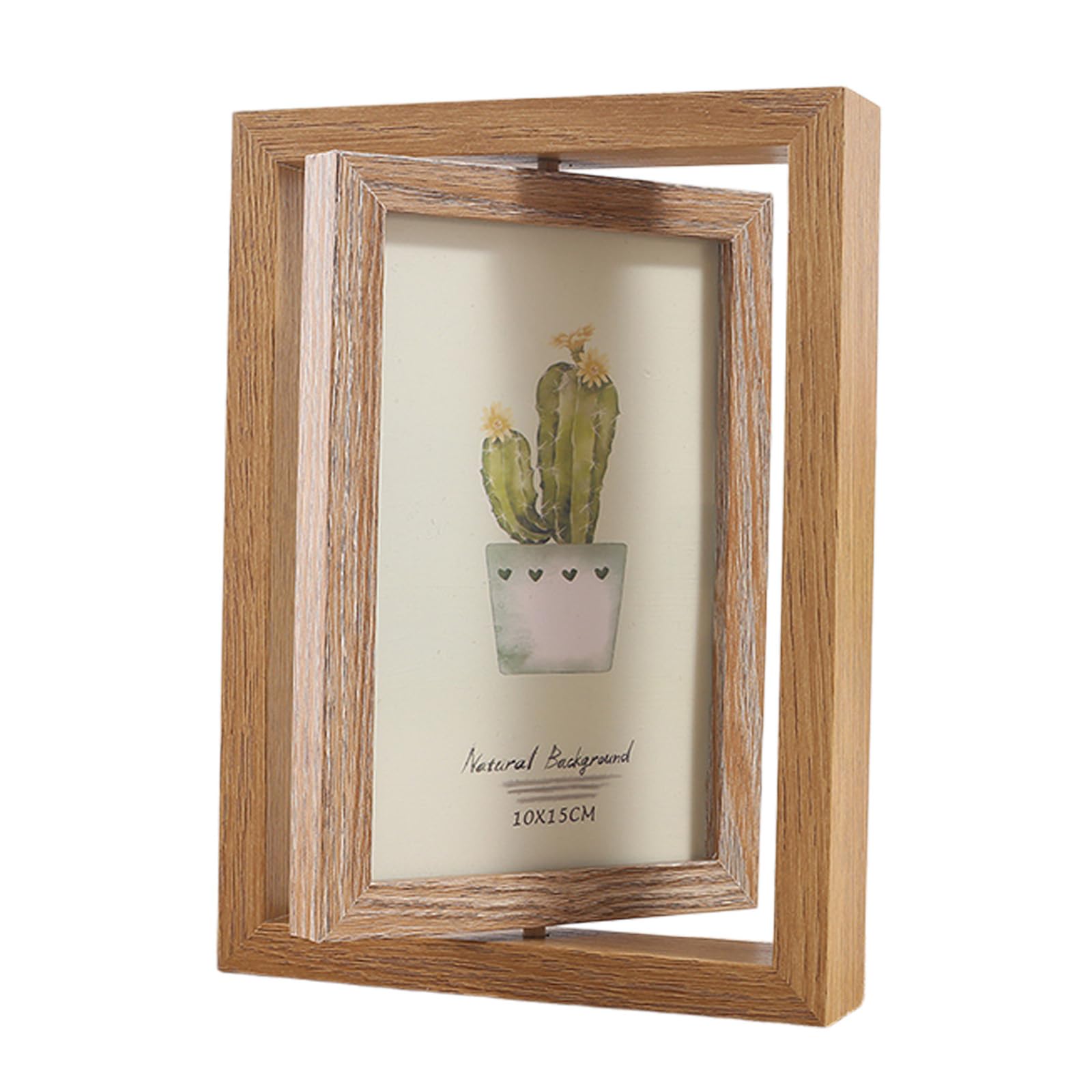 Exquisite Swivels Photo Holder 6 Inch with Double Display for Multiple Pictures Double Display Photo Frame Stand