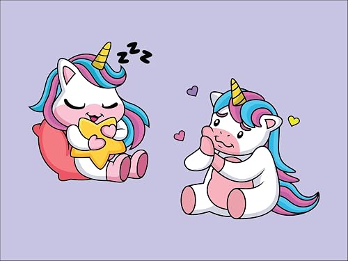 Unicorn Babies Laptop Skin, Vinyl, 400mm x 300mm, Matte Finish, Easy to Apply, Universal Laptop Fit