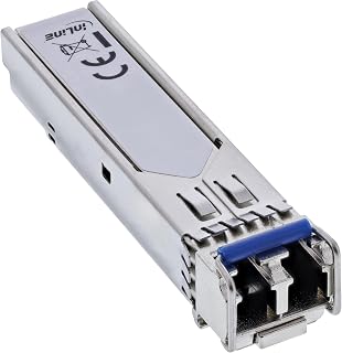 InLine SFP Modul LWL LX 1310nm Singlemode mit LC Buchsen für Glasfaser, 40km Reichweite, 2,5Gb/s, Netzwerk Transceiver für Switches, 32335I