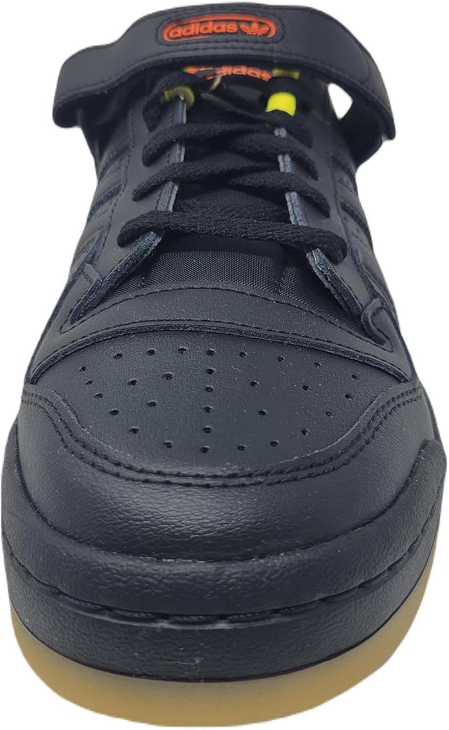 adidas Originals Men's Forum Low Sneaker, Core Black/Core Black/Seismic Orange, 10.5 M US - Image 3