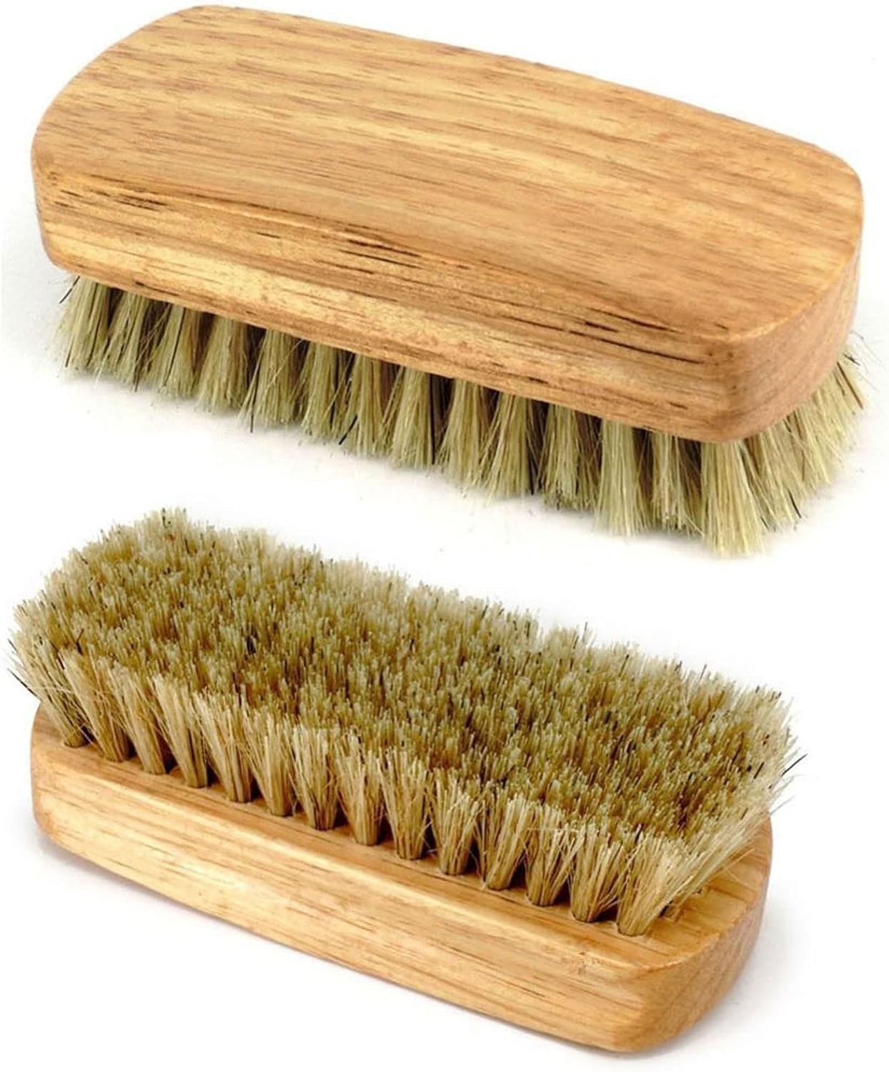 Household Cleaning Brushes Boot Brush Cleaner Shine Shoe Bristles with Wood Handle Household Cleaning Tools & Accessories Brushes Random(Brown)