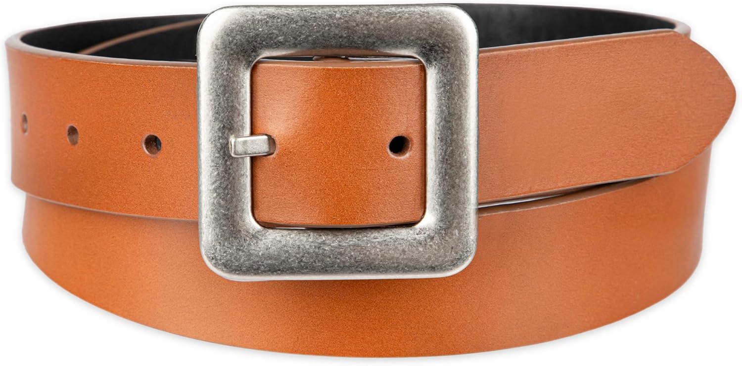 Levi's womens Two-in-one Reversible Square Statement Buckle Casual Belt