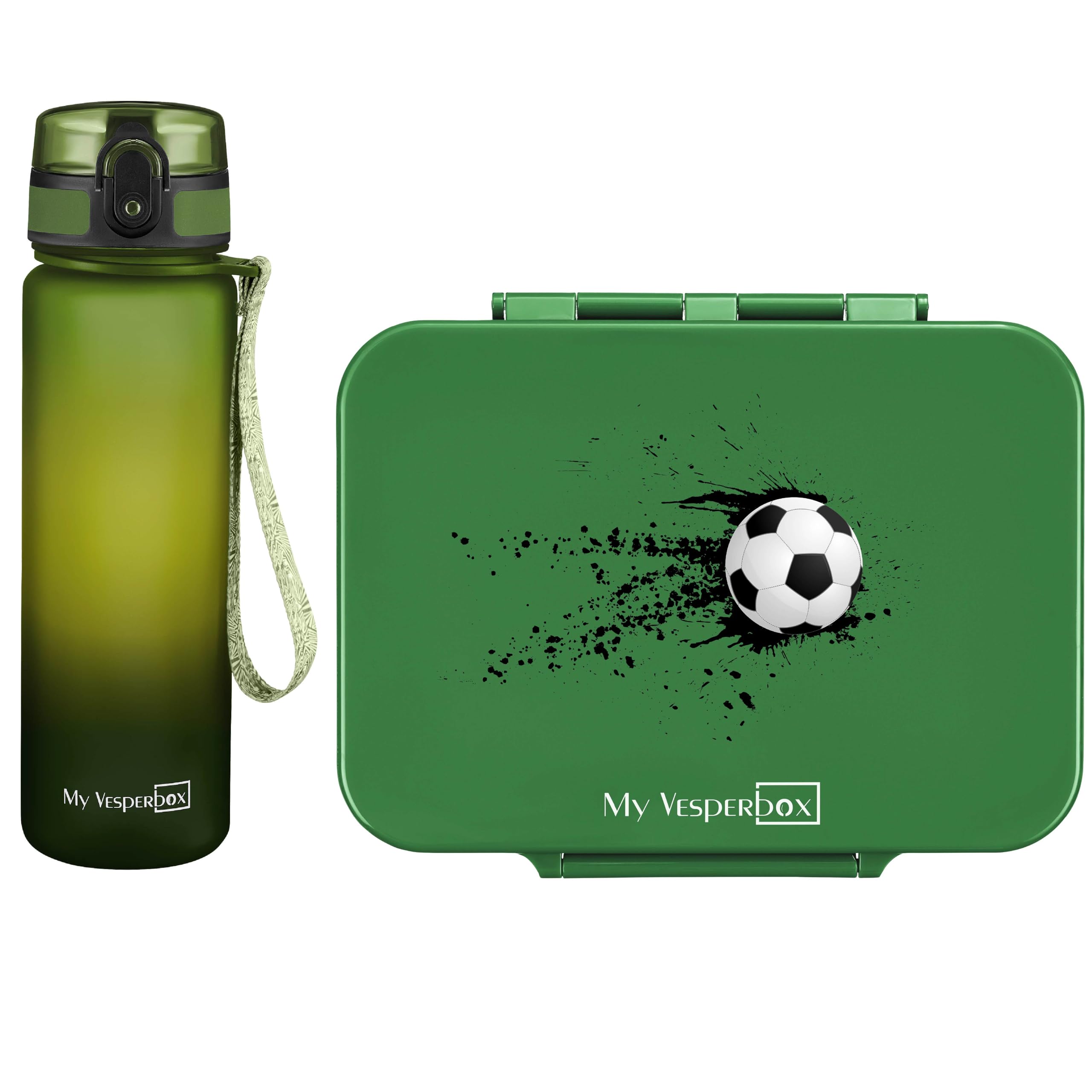 My Vesperbox - Bia Set – Brotdose & 750ml Trinkflasche für Kinder – auslaufsicher & BPA-frei – Lunchbox für Schule & Kindergarten - Bento Box Set
