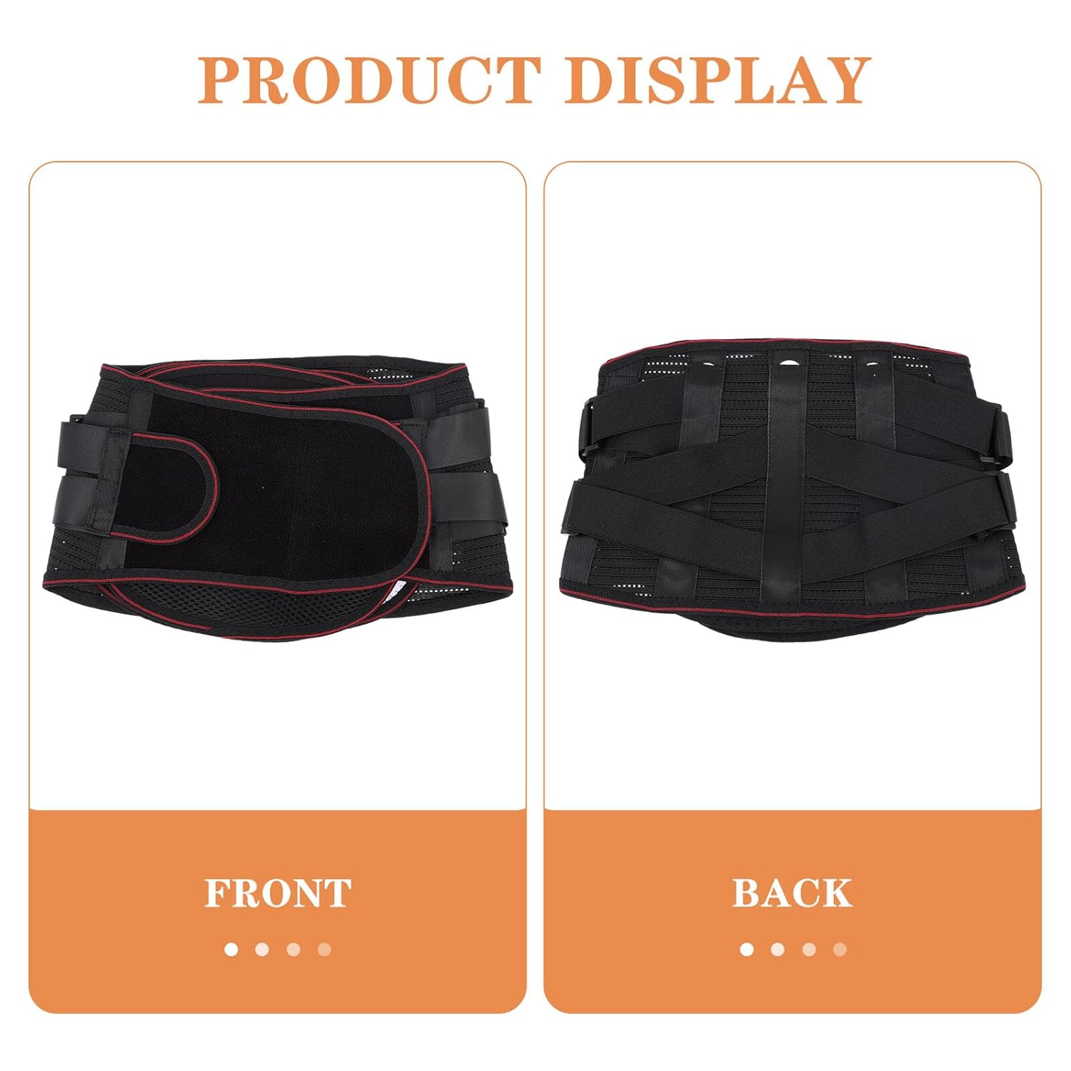 TIDTALEO Breathable Lumbar Belt with Widened Waist Support for Men and Women Waist Brace for Sports and Fitness Exercises Comfortable Back Support for Lower Back Relief