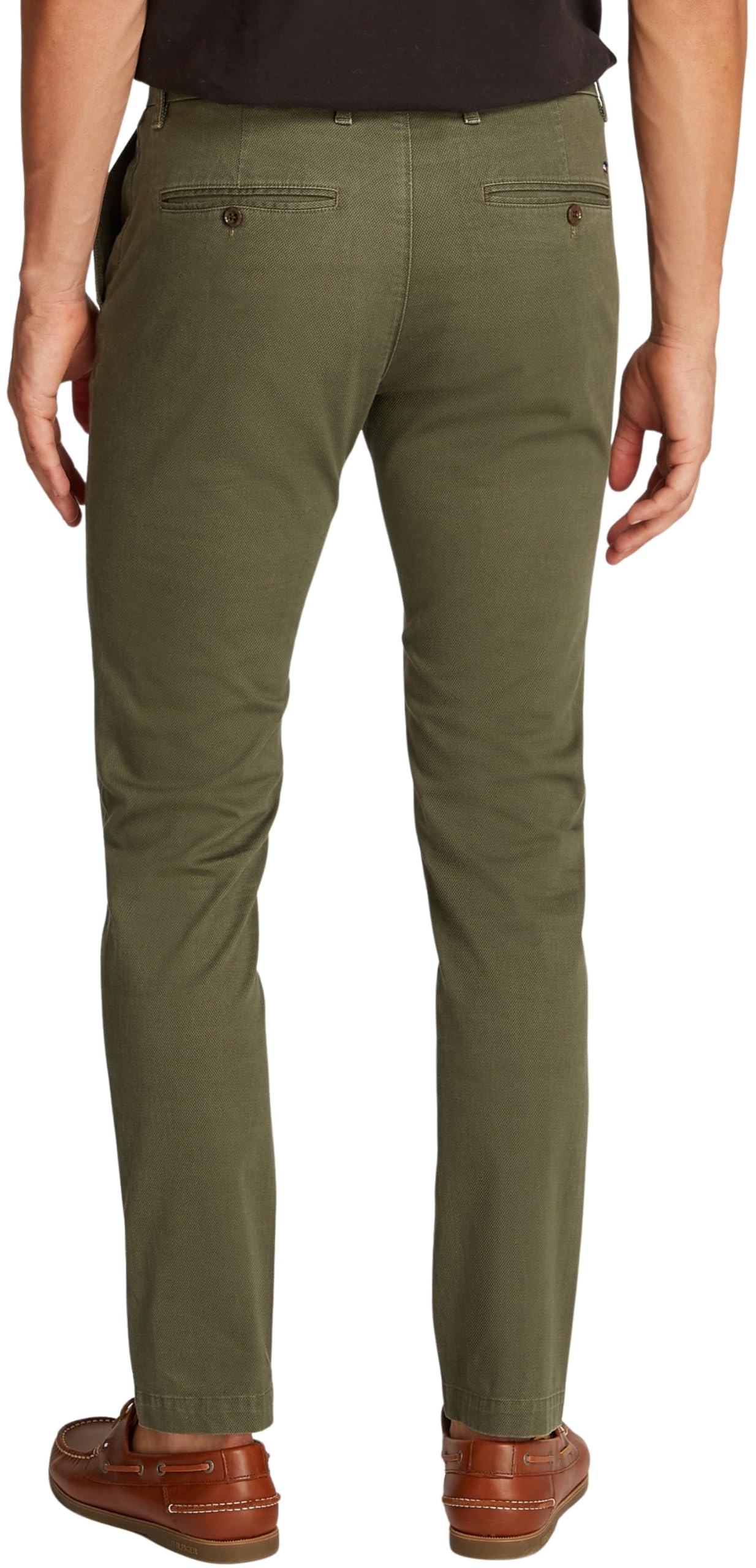 Tommy Hilfiger Uomo Pantaloni Chino Bleecker Printed Structure Slim Fit